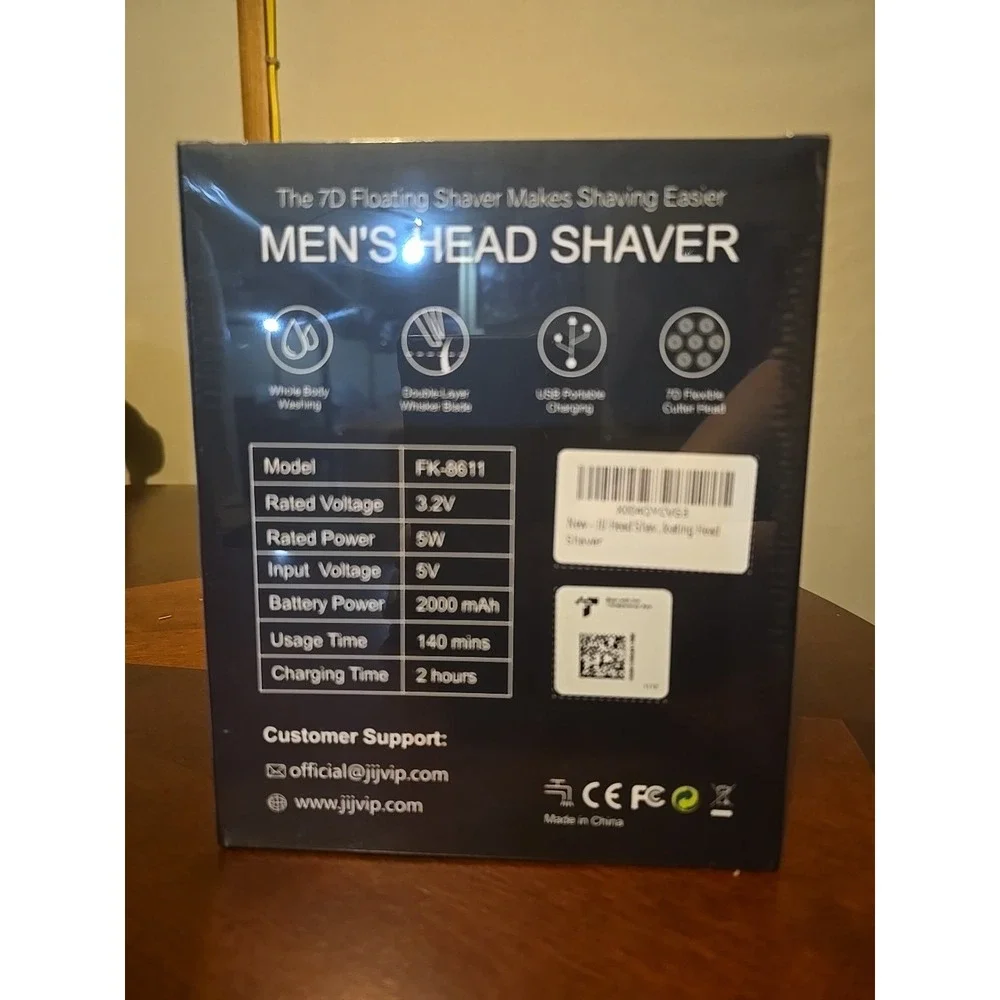 7D Head Shaver For Bald Men SHPAVVER 5 In 1 Grooming Kit New in Box‎